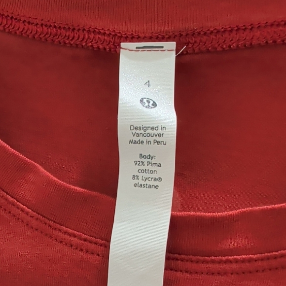 Lululemon Cates Tee in Aztec Brick EUC - Picture 6 of 6